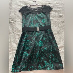 Express belted shift dress